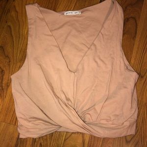 Peach crop top